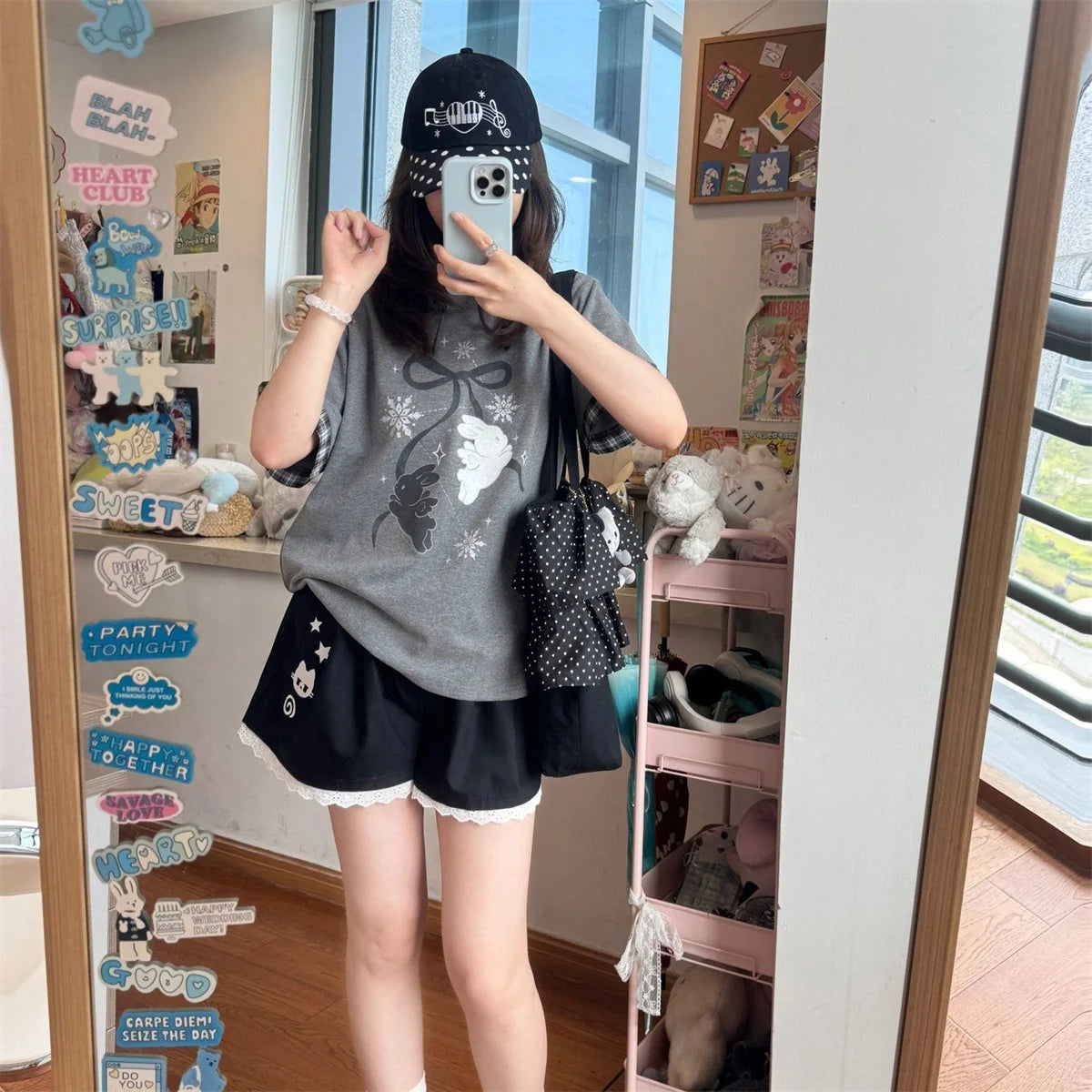 Fashion Lace Patchwork Summer Shorts Women 2025 Chic High Waist Wide Leg Sport Shorts Woman Pocket A Line Short Pants Female